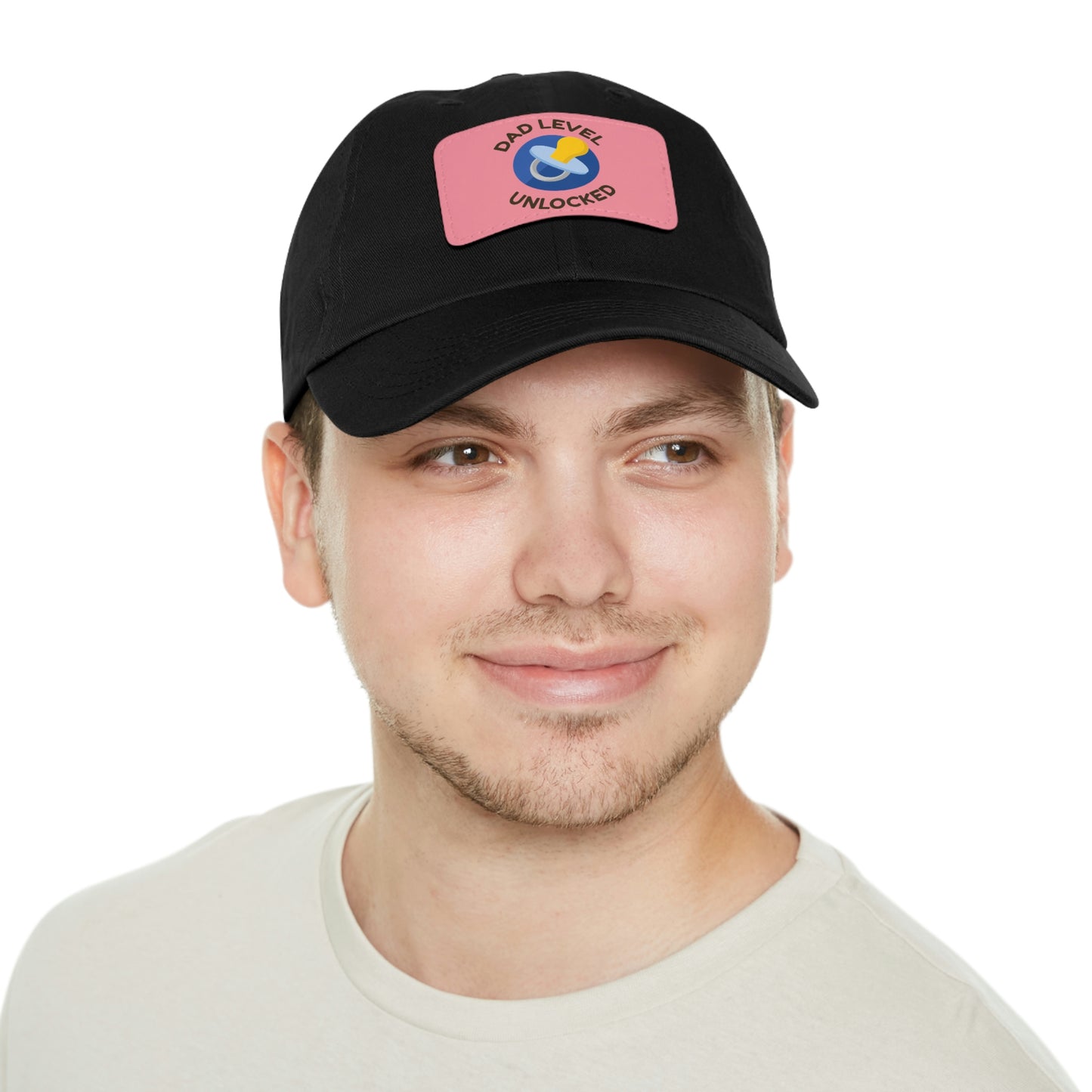 Dad Level Unlocked Dad Hat with Leather Patch