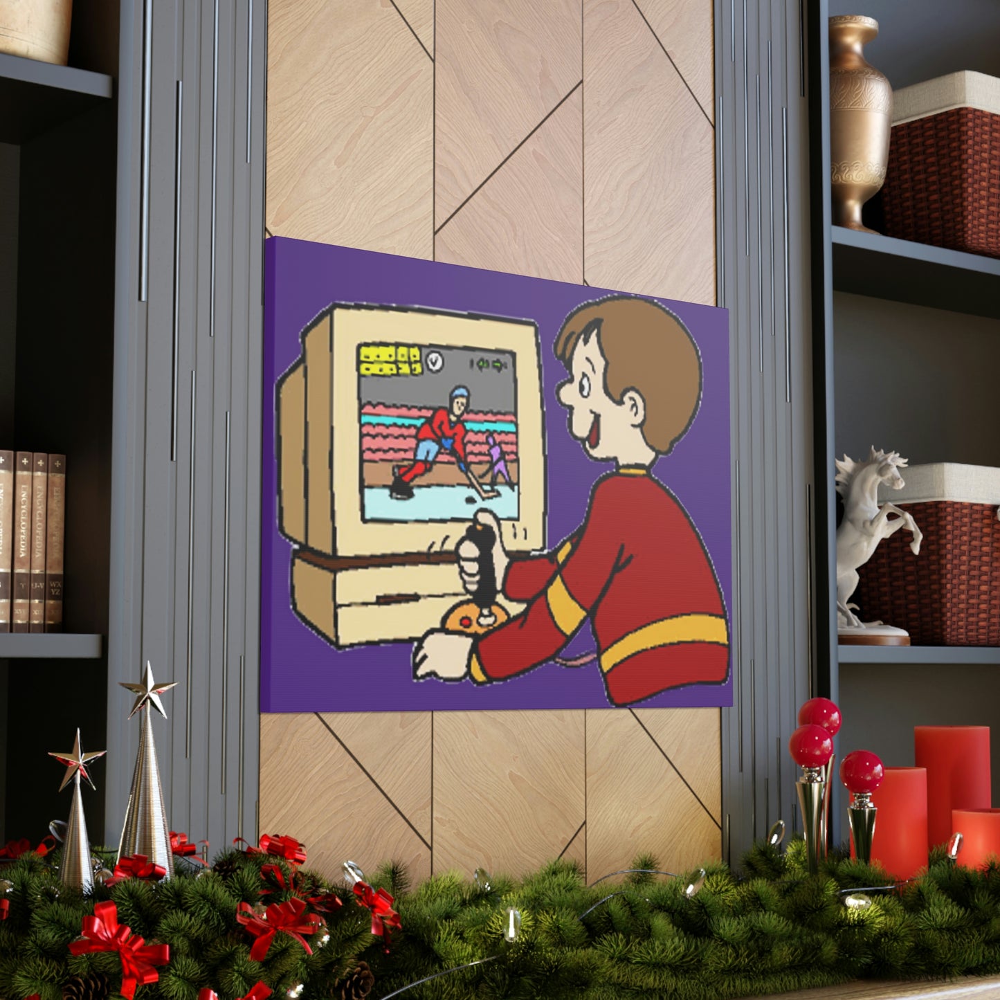 Old School Gamer Canvas Gallery Wraps
