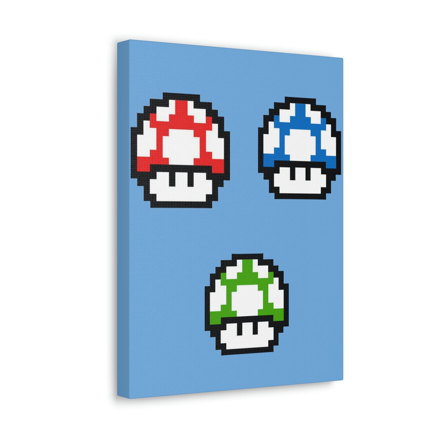 Mushroom 8 Bit Style Canvas Gallery Wraps