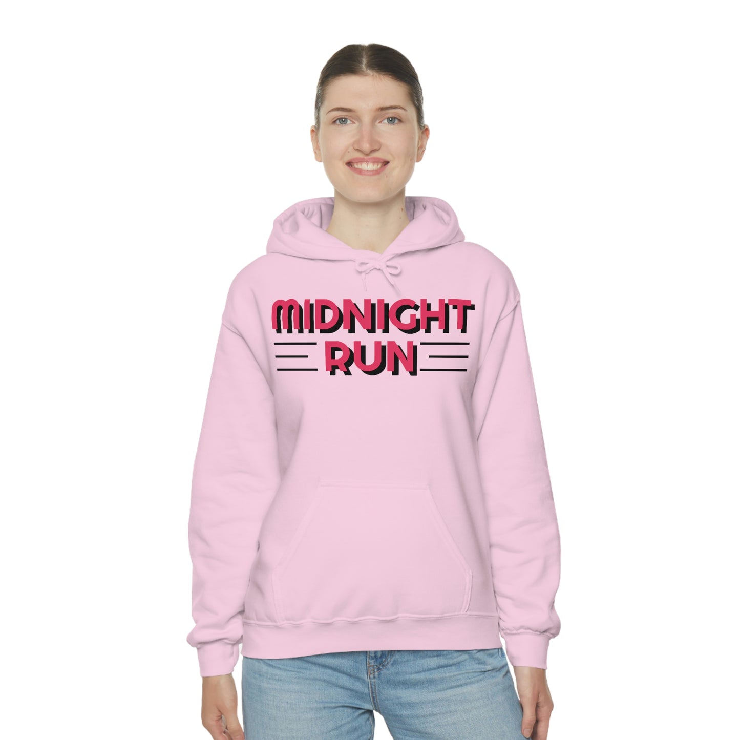 Midnight Run Retro Style Unisex Hooded Sweatshirt