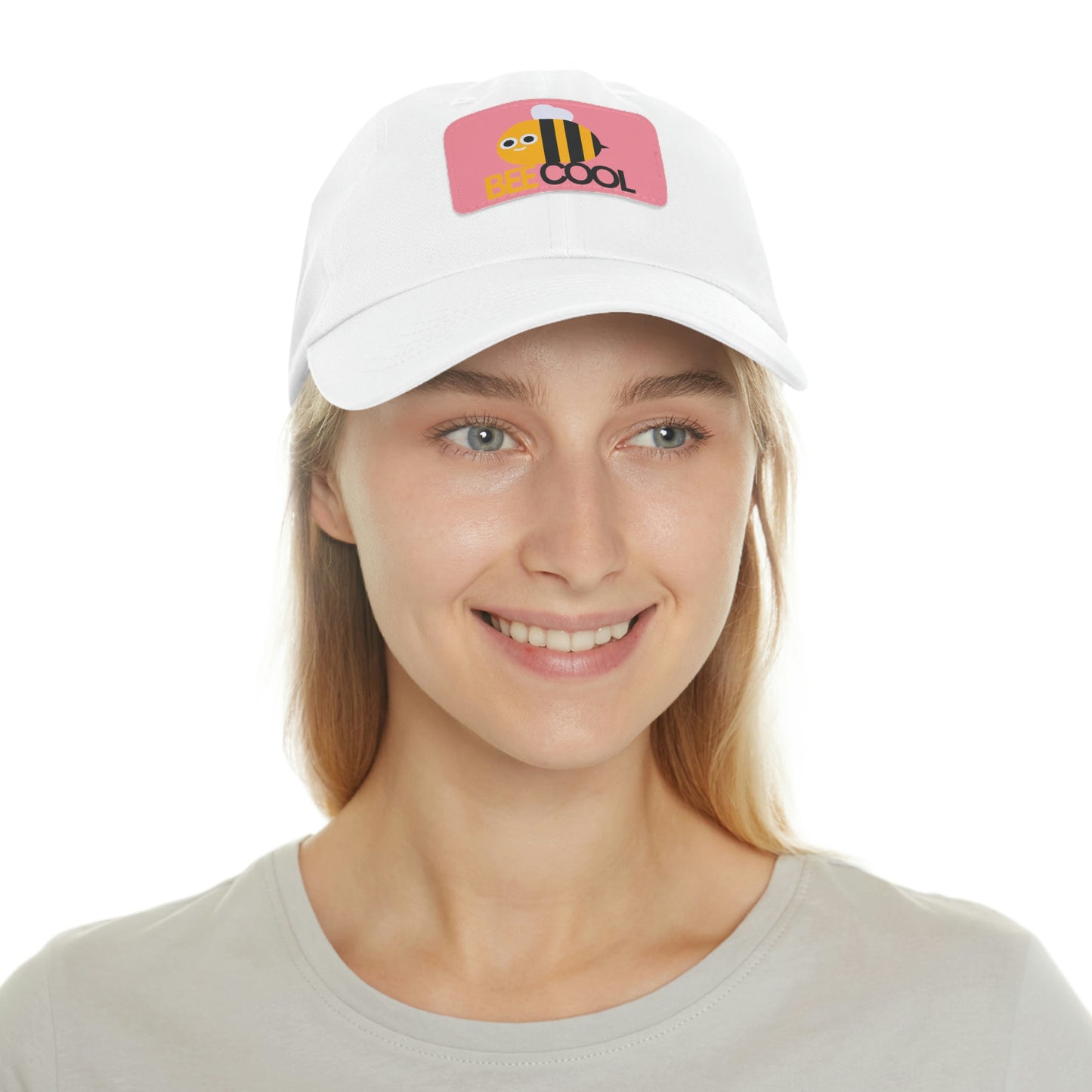 Bee Cool Dad Hat with Leather Patch