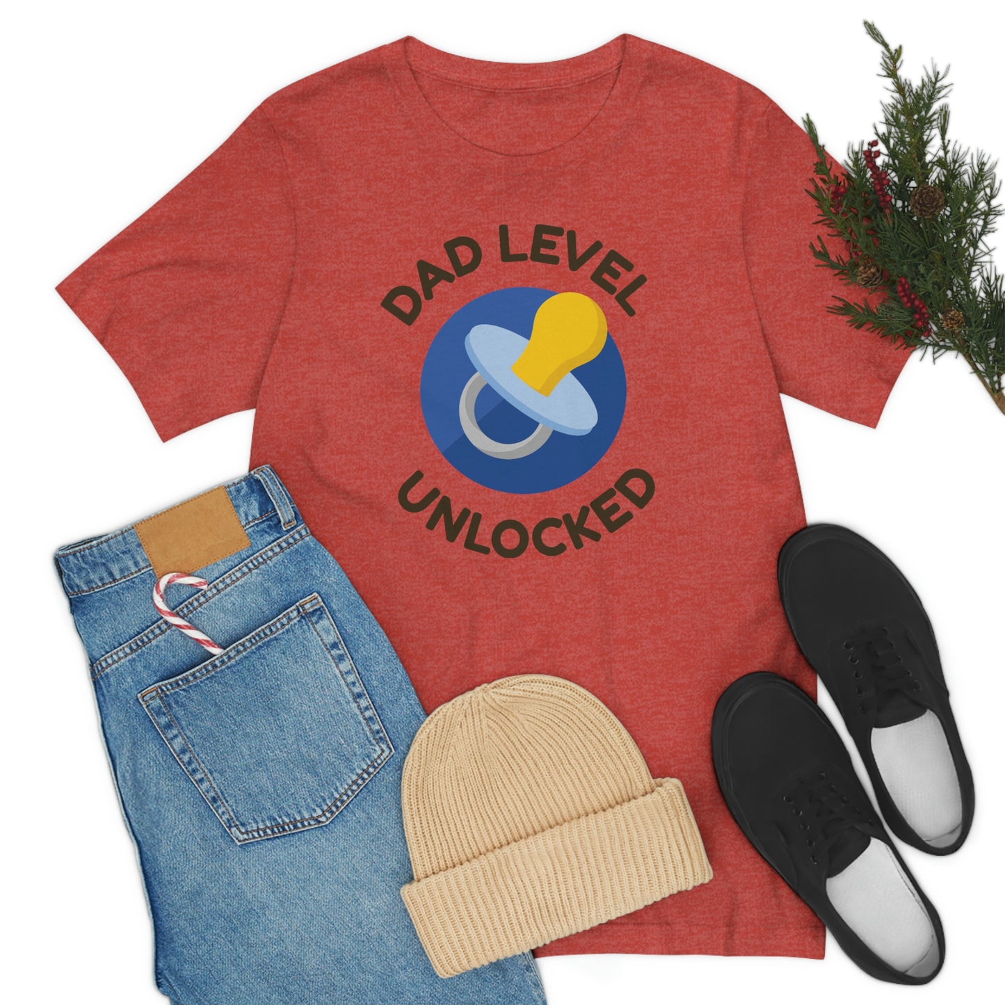 Dad Level Unlocked Unisex Jersey Short Sleeve Tee