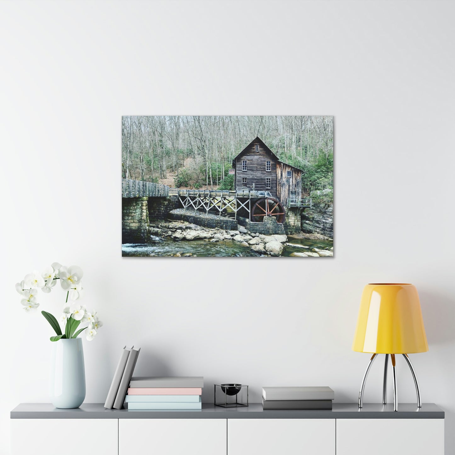 Grist Mill Scenic Canvas Gallery Wraps