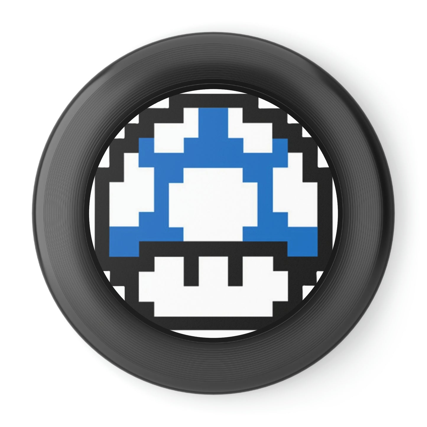 Blue 8 Bit Style Mushroom Wham-O Frisbee