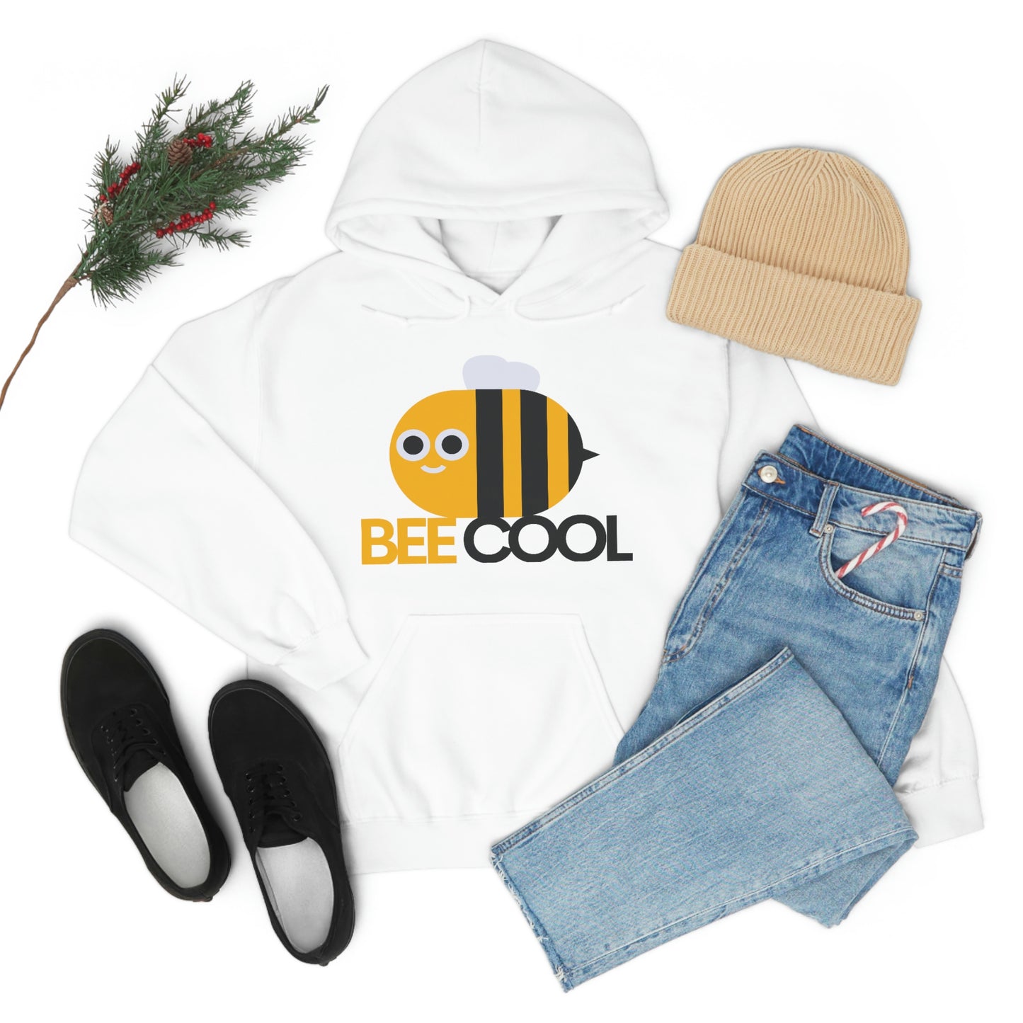 Bee Cool Unisex Hooded Sweatshirt
