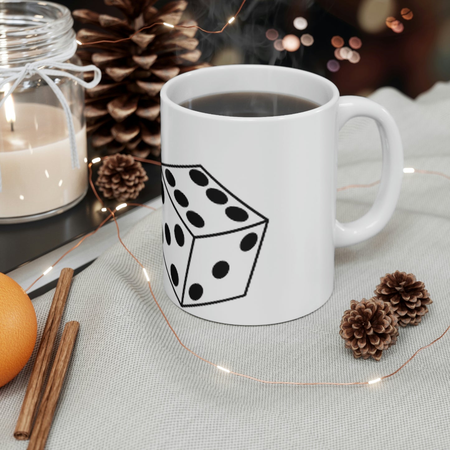 Dice Roll Ceramic Mug 11oz