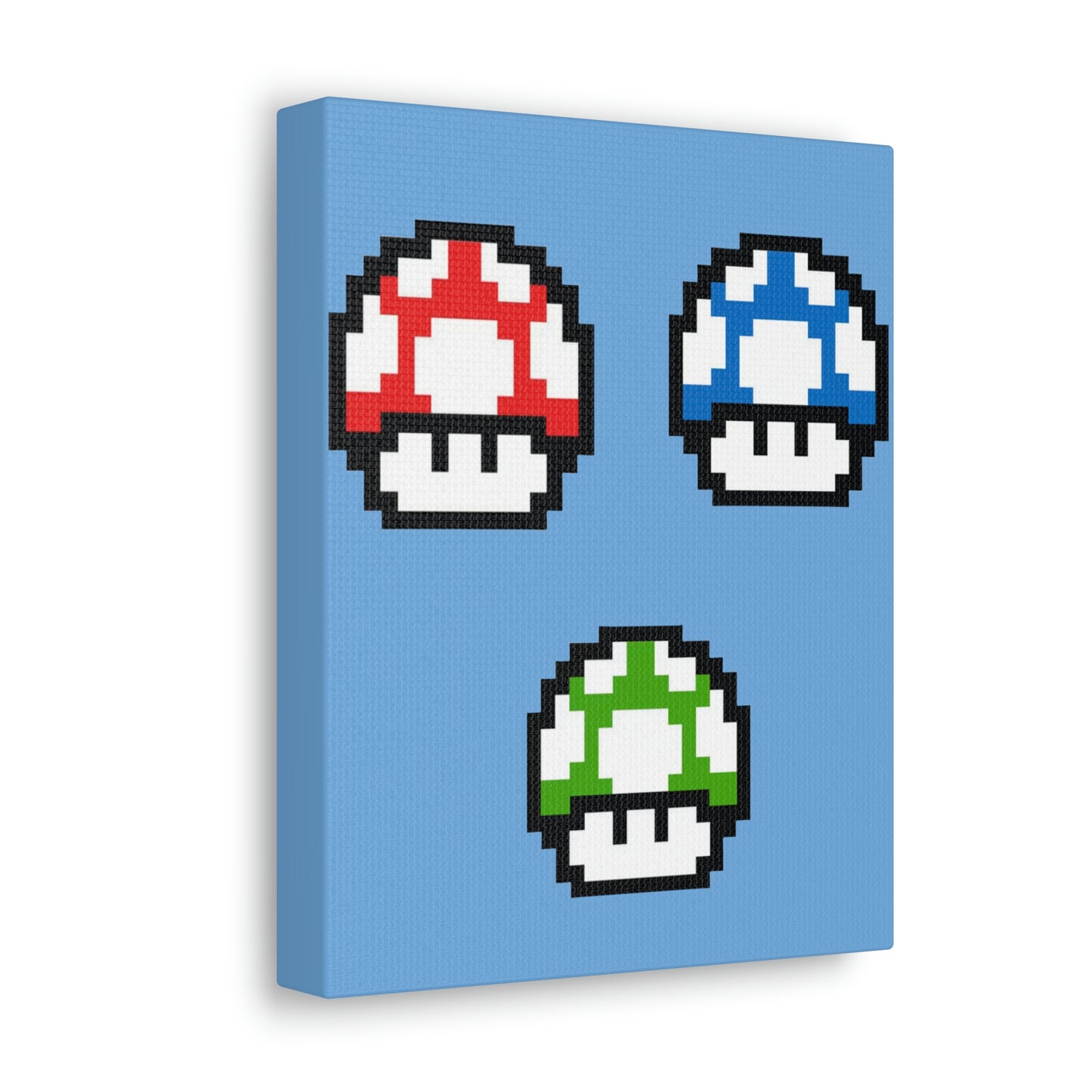 Mushroom 8 Bit Style Canvas Gallery Wraps