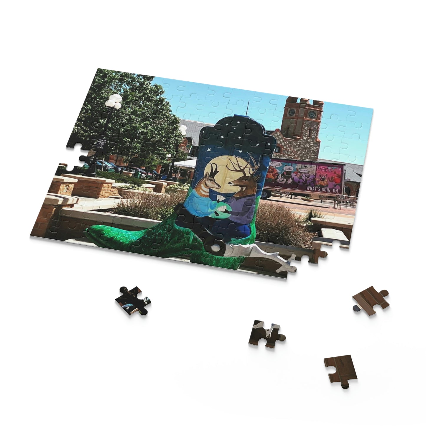 Cheyenne Cowboy Boot Scenic Puzzle (120, 252, 500-Piece)