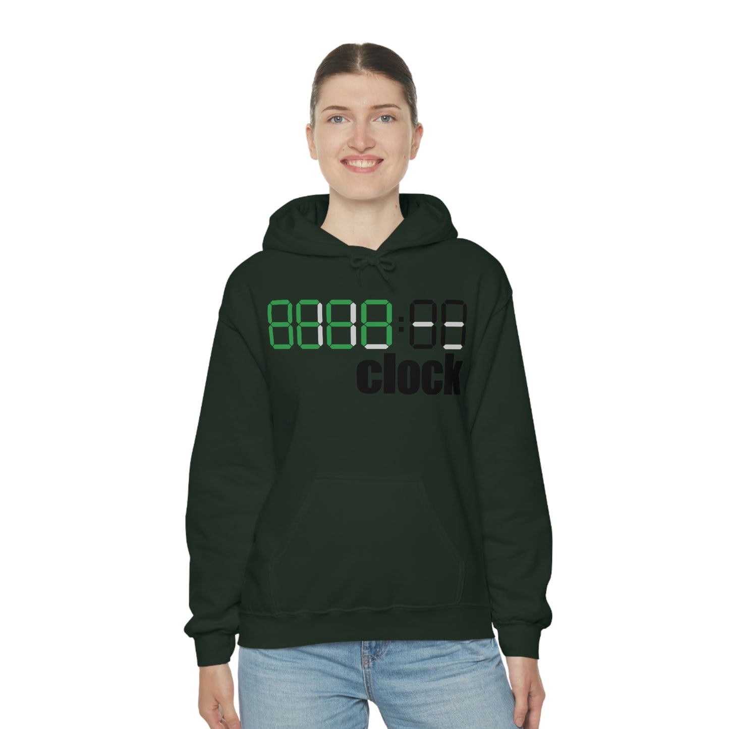 Beer on Clock Unisex Hooded Sweatshirt