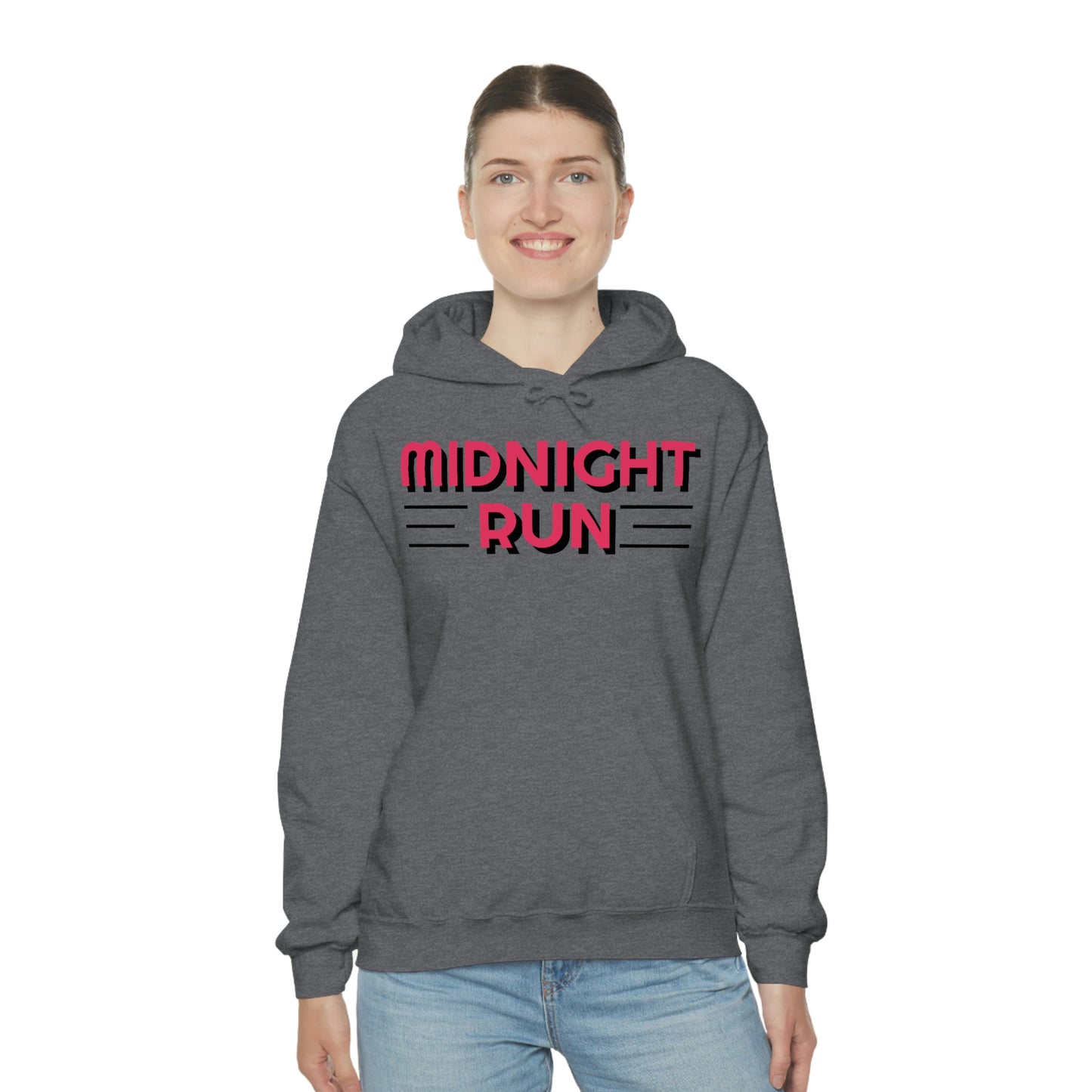 Midnight Run Retro Style Unisex Hooded Sweatshirt