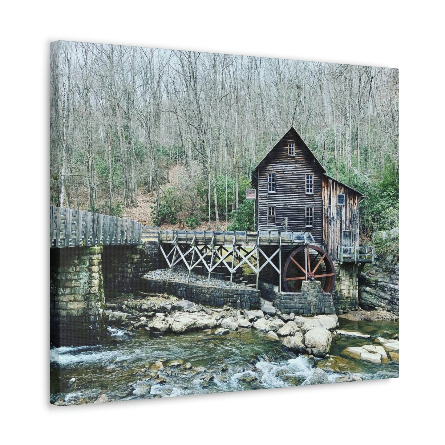 Grist Mill Scenic Canvas Gallery Wraps