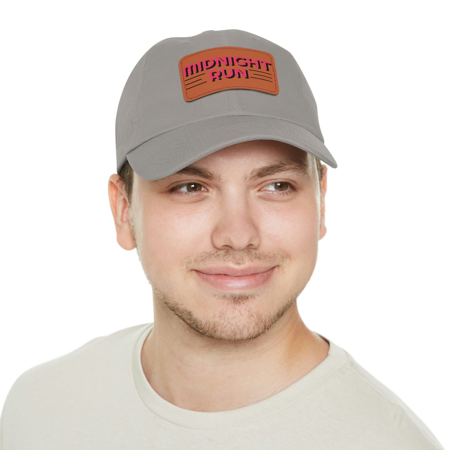 Midnight Run Dad Hat with Leather Patch