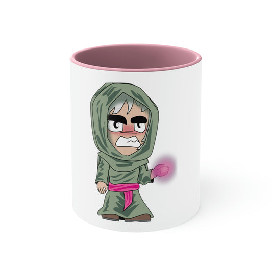 Necromancer Chibi Character Accent Coffee Mug, 11oz