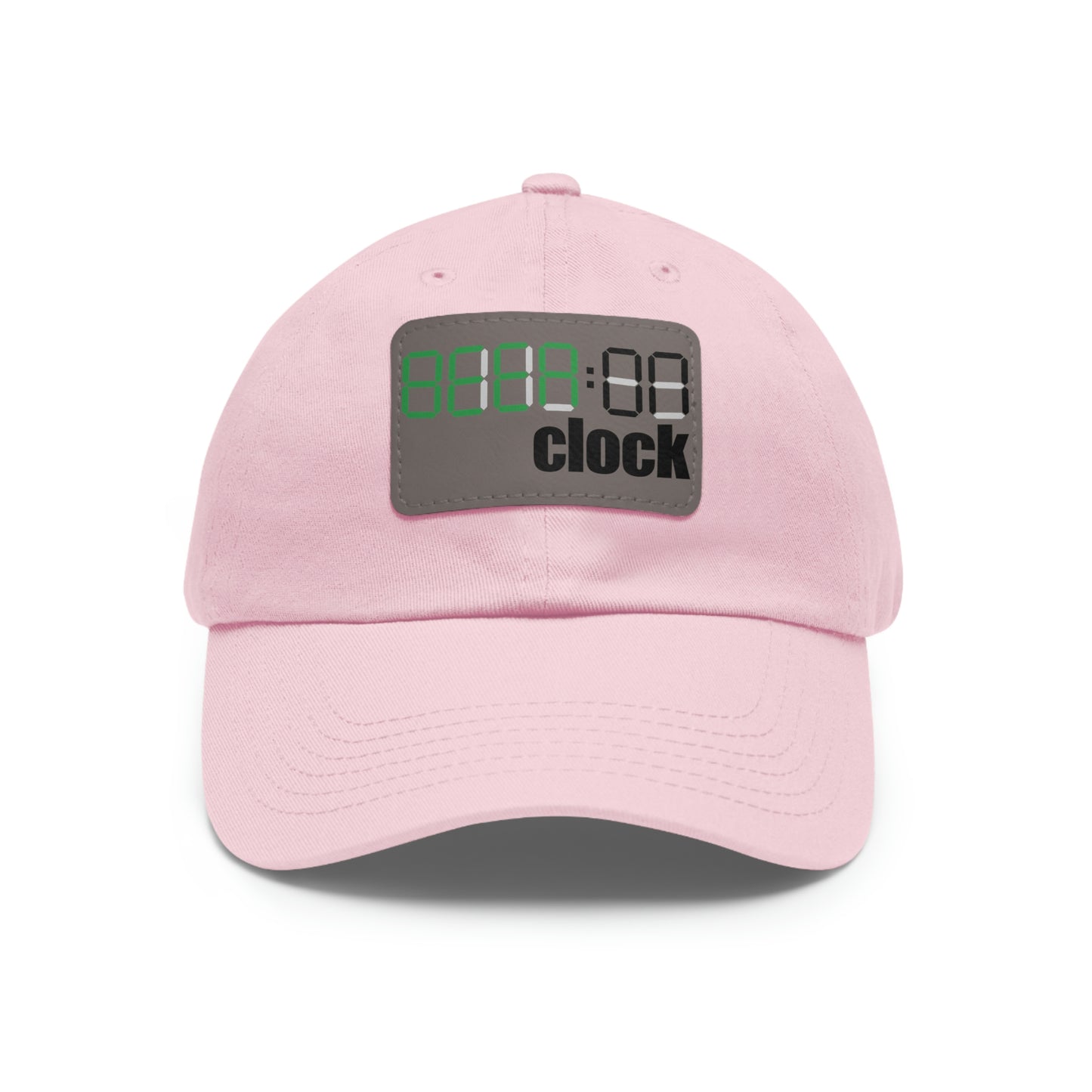 Beer on Clock Dad Hat with Leather Patch