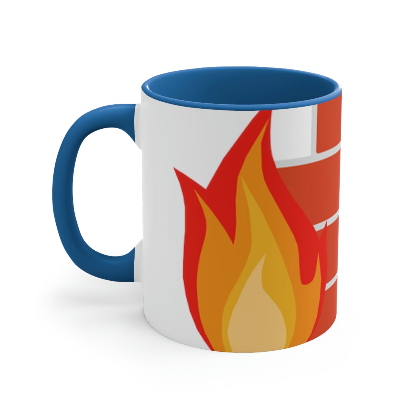 Brick Fire Accent Coffee Mug, 11oz