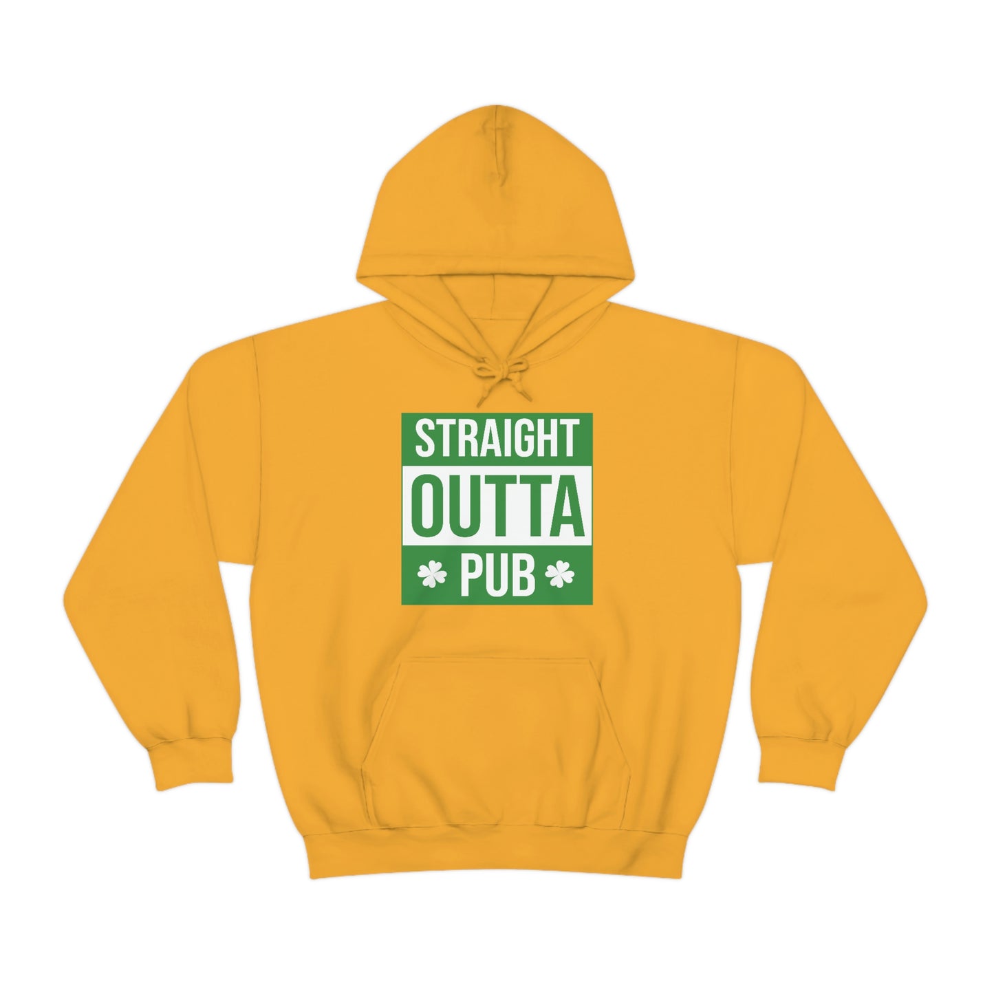 Straight Outta Pub Style Unisex Hooded Sweatshirt