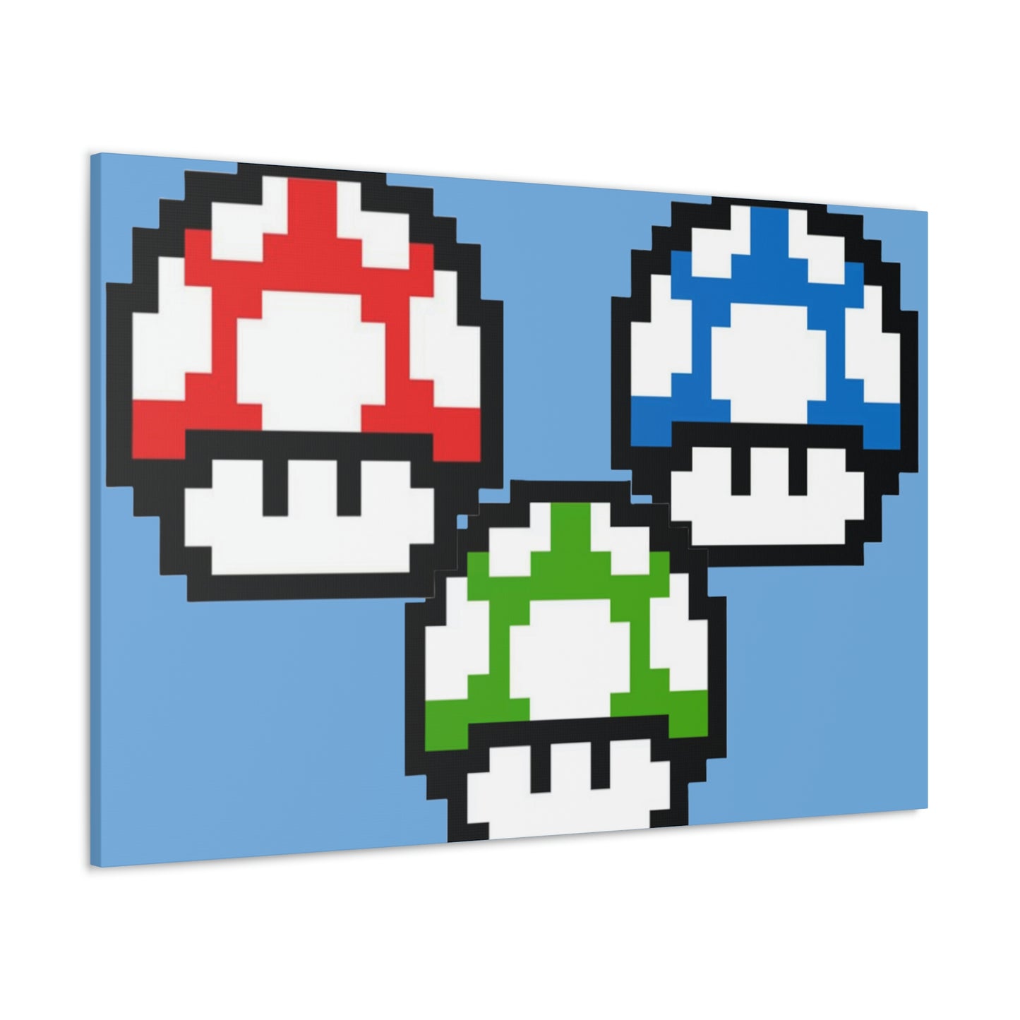 Mushroom 8 Bit Style Canvas Gallery Wraps