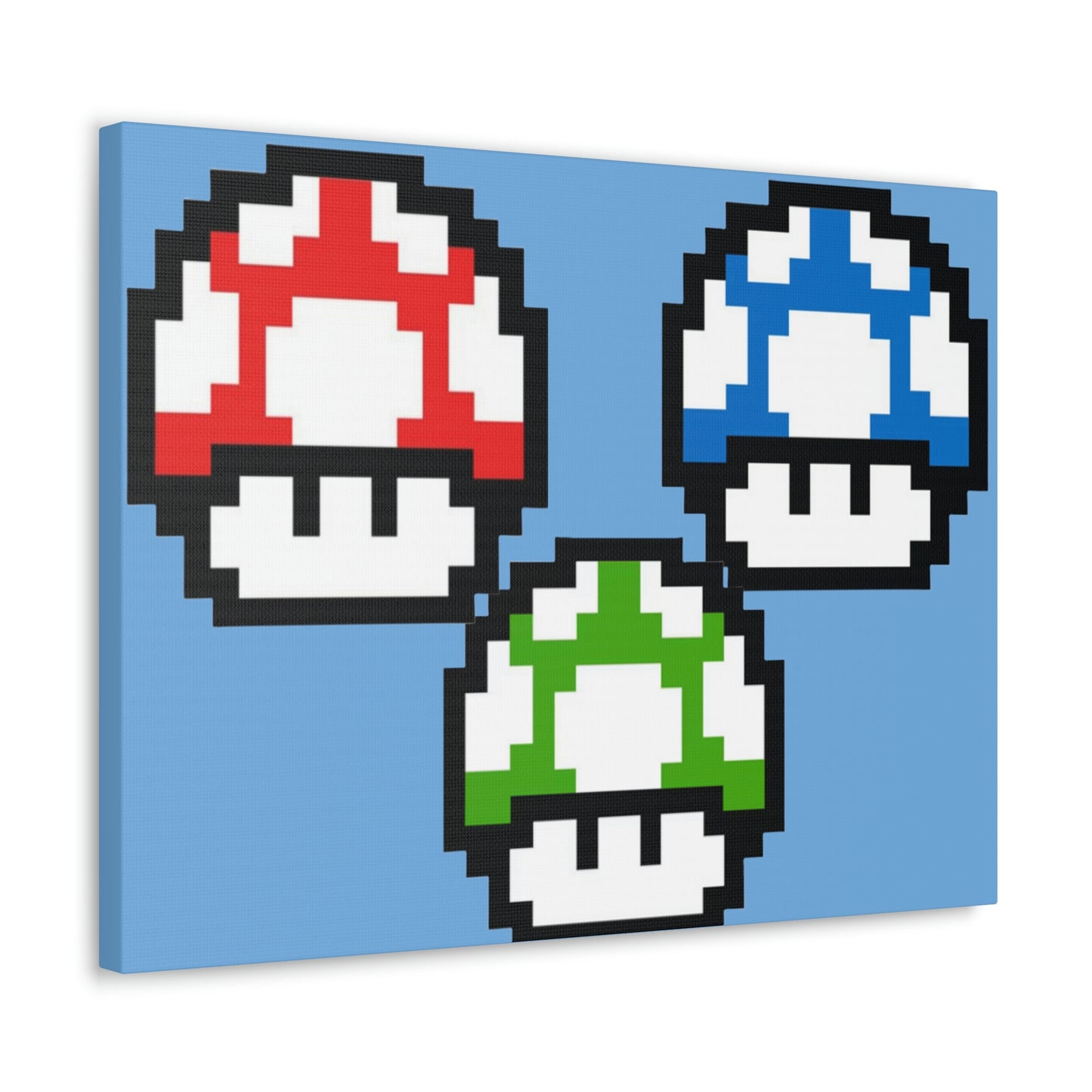 Mushroom 8 Bit Style Canvas Gallery Wraps