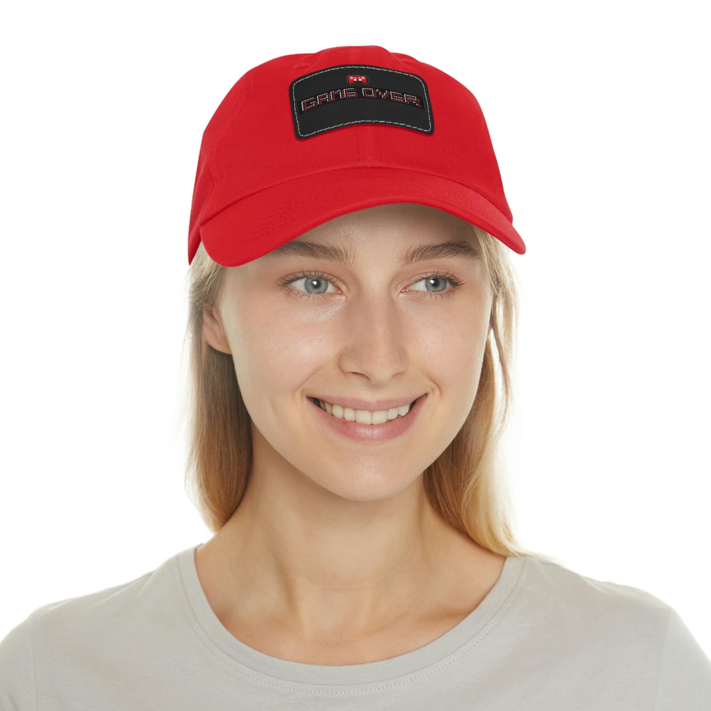 Game Over! Dad Hat with Leather Patch