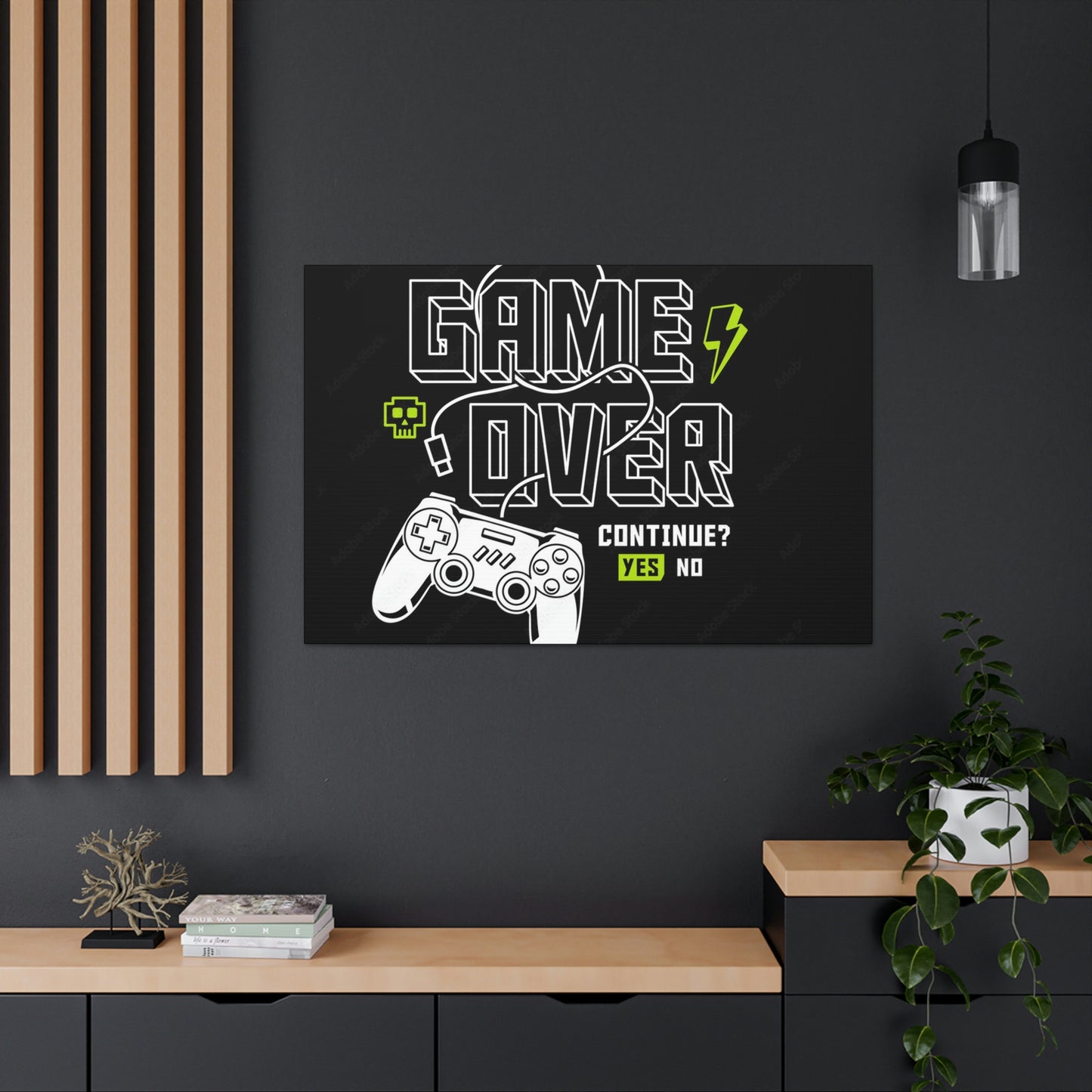 Game Over Canvas Gallery Wraps