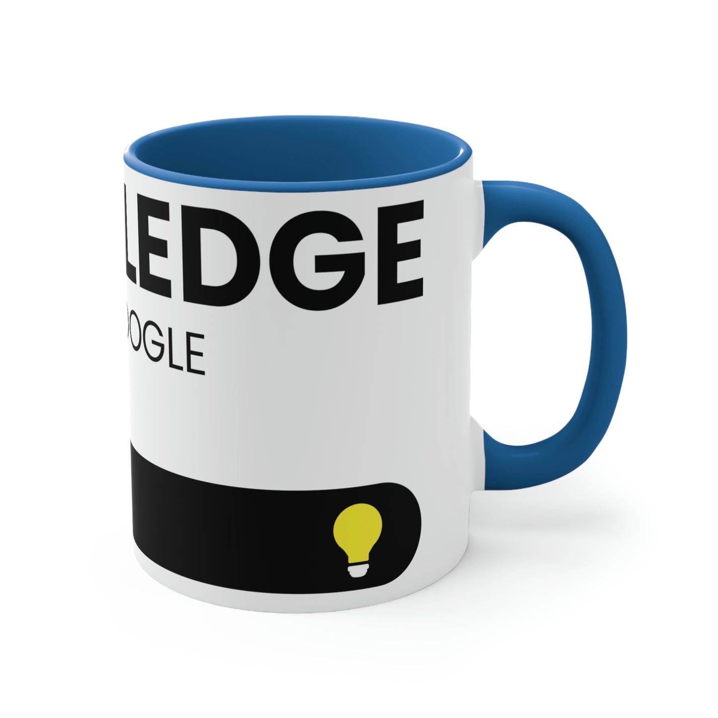 Knowledge Powered By Google Accent Coffee Mug, 11oz