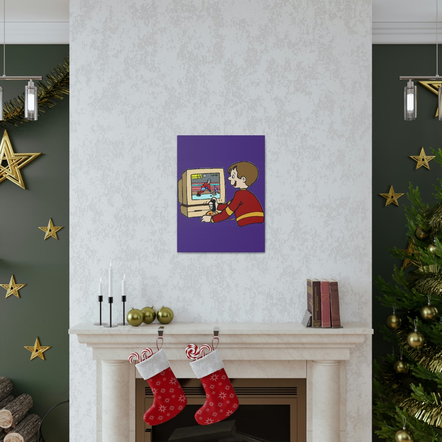 Old School Gamer Canvas Gallery Wraps