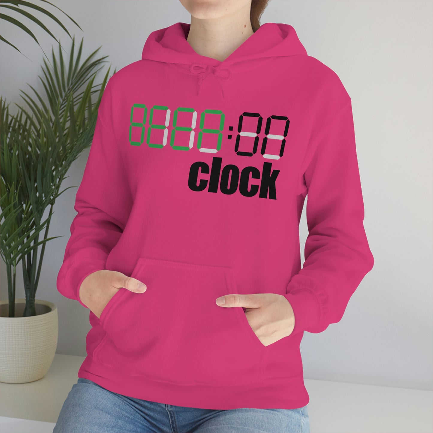 Beer on Clock Unisex Hooded Sweatshirt