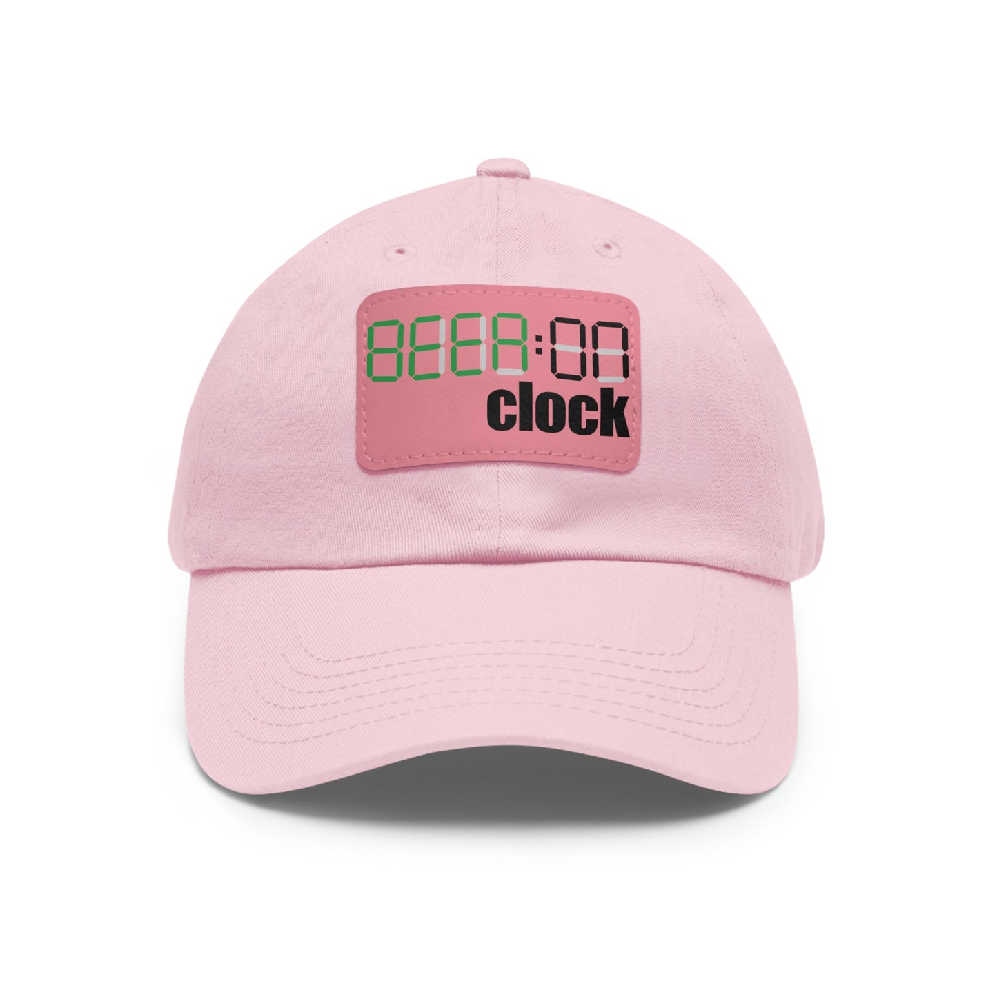 Beer on Clock Dad Hat with Leather Patch
