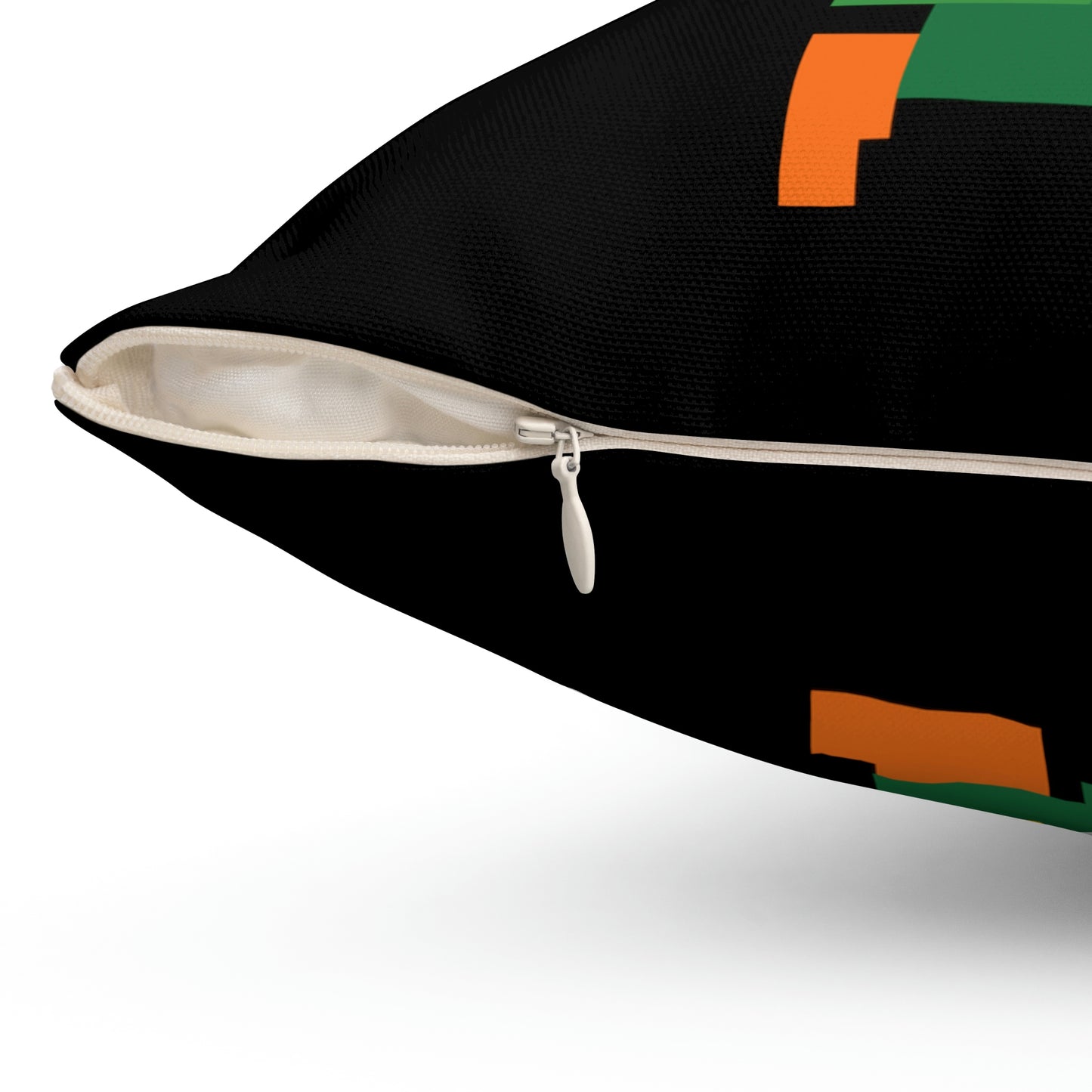 Leprechaun 8 Bit Style Spun Polyester Square Pillow