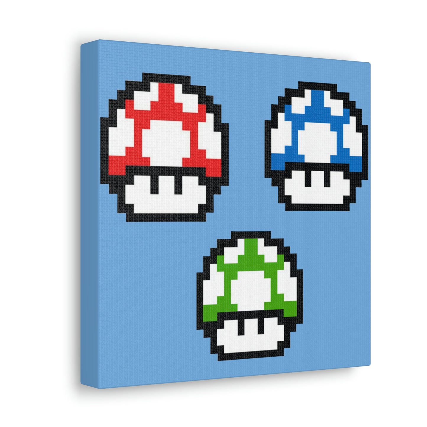 Mushroom 8 Bit Style Canvas Gallery Wraps