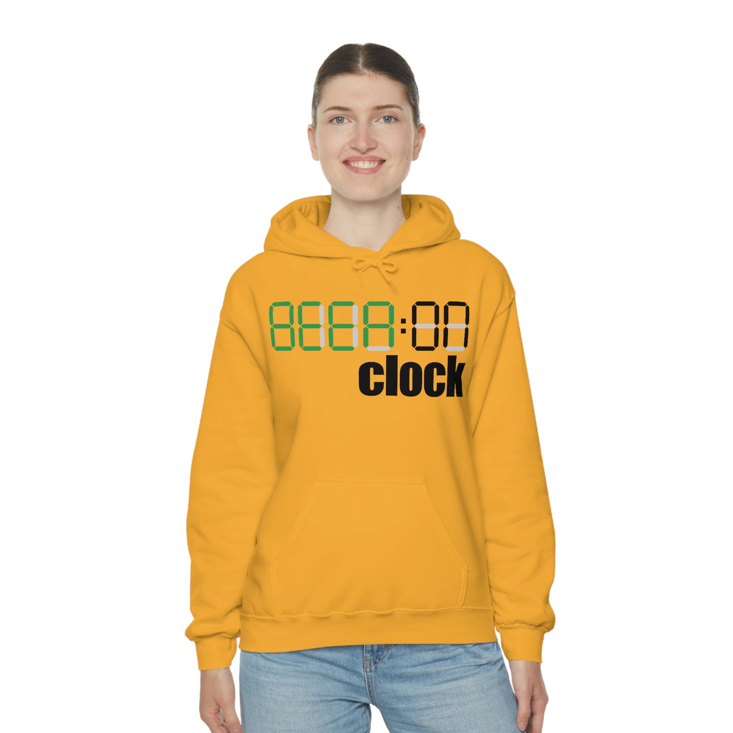 Beer on Clock Unisex Hooded Sweatshirt