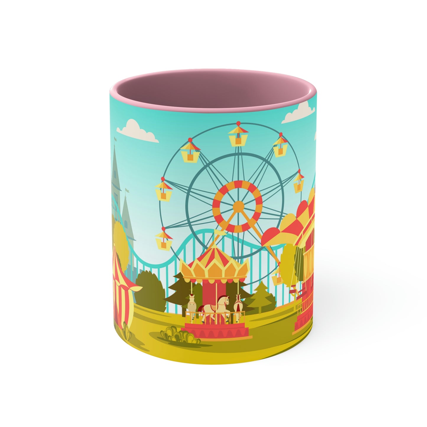 Amusement Park Accent Coffee Mug, 11oz