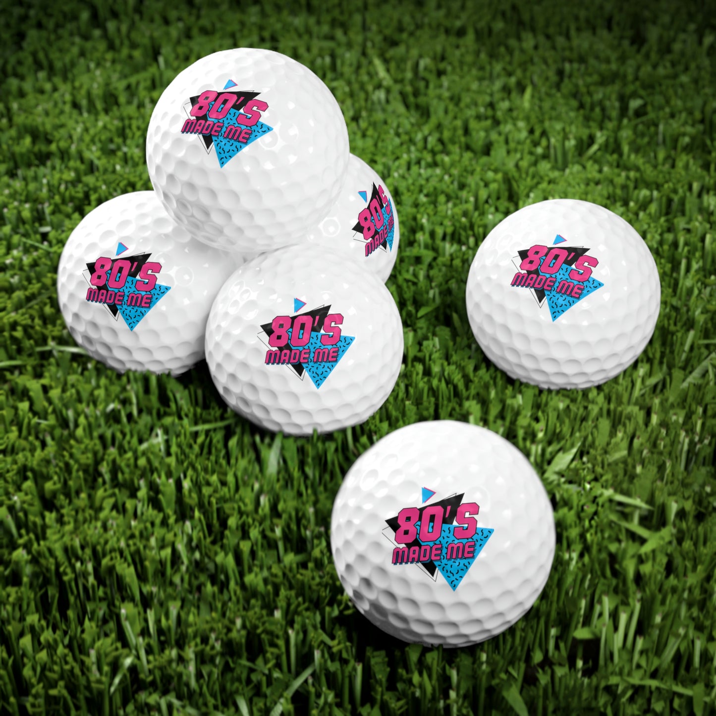 80s Made Me Golf Balls, 6pcs