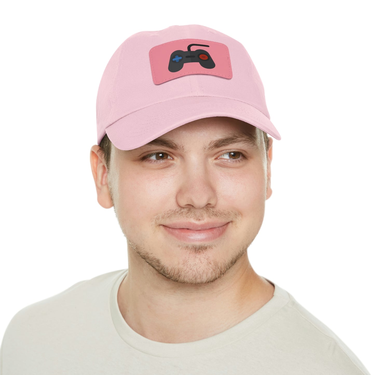 Retro Game Controller Dad Hat with Leather Patch