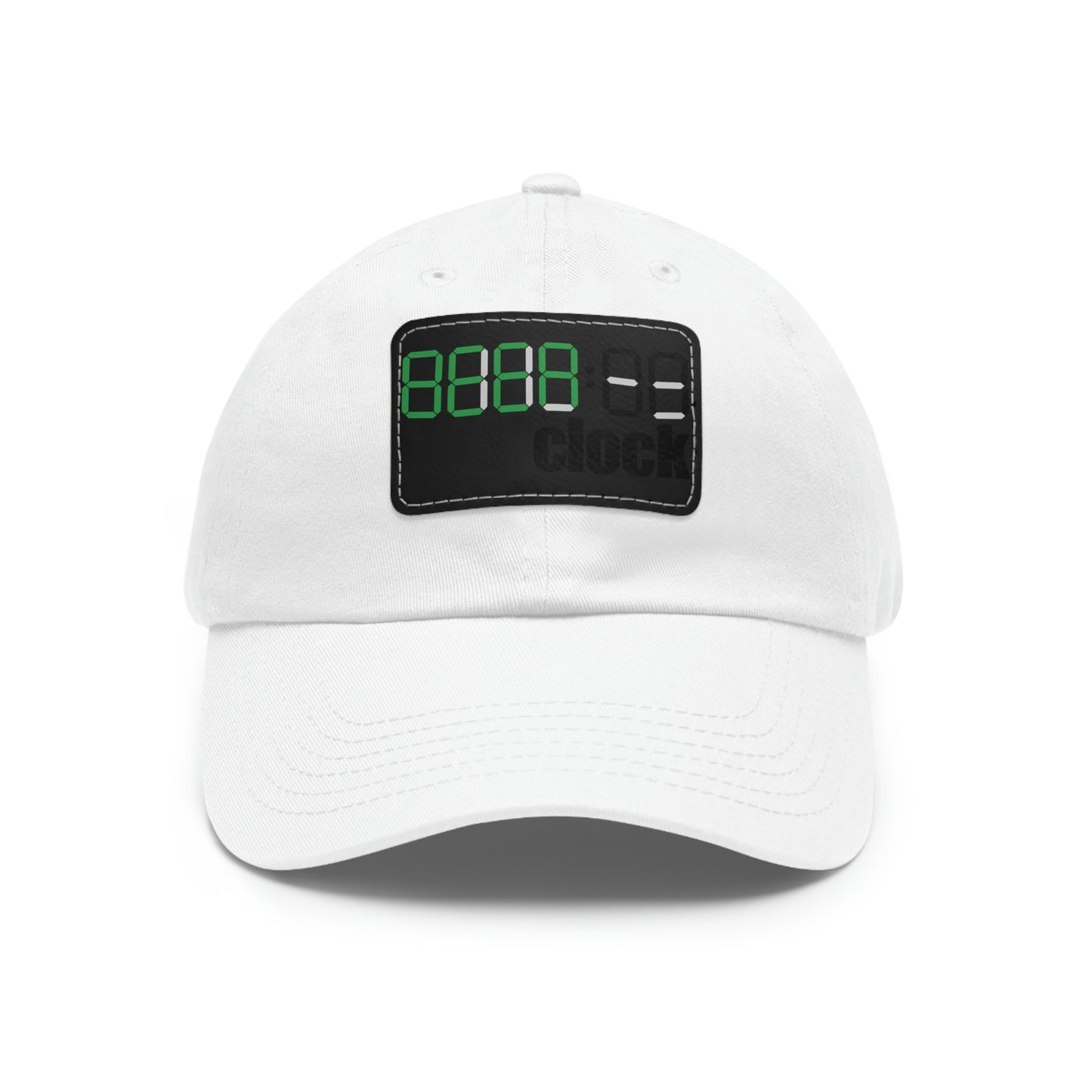 Beer on Clock Dad Hat with Leather Patch