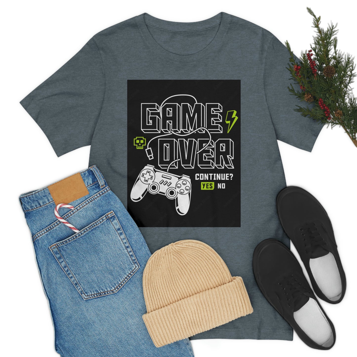 Game Over Unisex Jersey Short Sleeve Tee