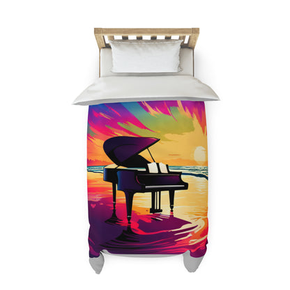 Beach Piano Duvet Cover