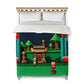 8 Bit Style Platformer Pattern Duvet Cover