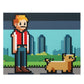 Man and His Dog 8 Bit Style Puzzle (120, 252, 500-Piece)