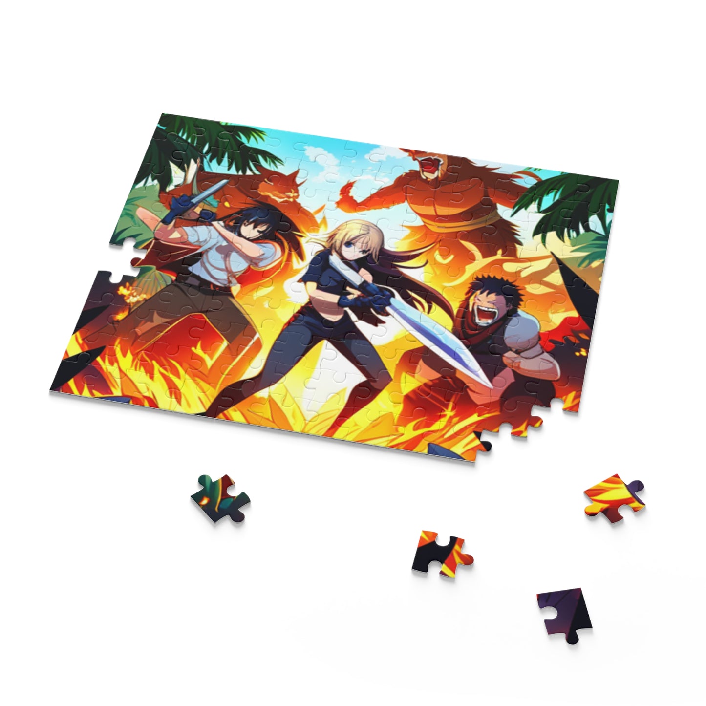 Jungle Fighters 16 Bit Style Puzzle (120, 252, 500-Piece)