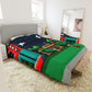 8 Bit Style Platformer Pattern Duvet Cover