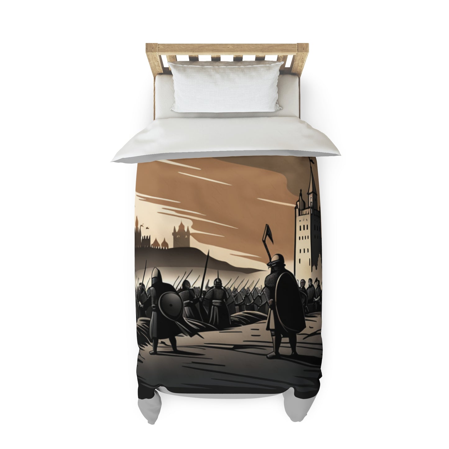 Medieval Battle Duvet Cover