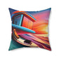 Surf Style Spun Polyester Square Pillow