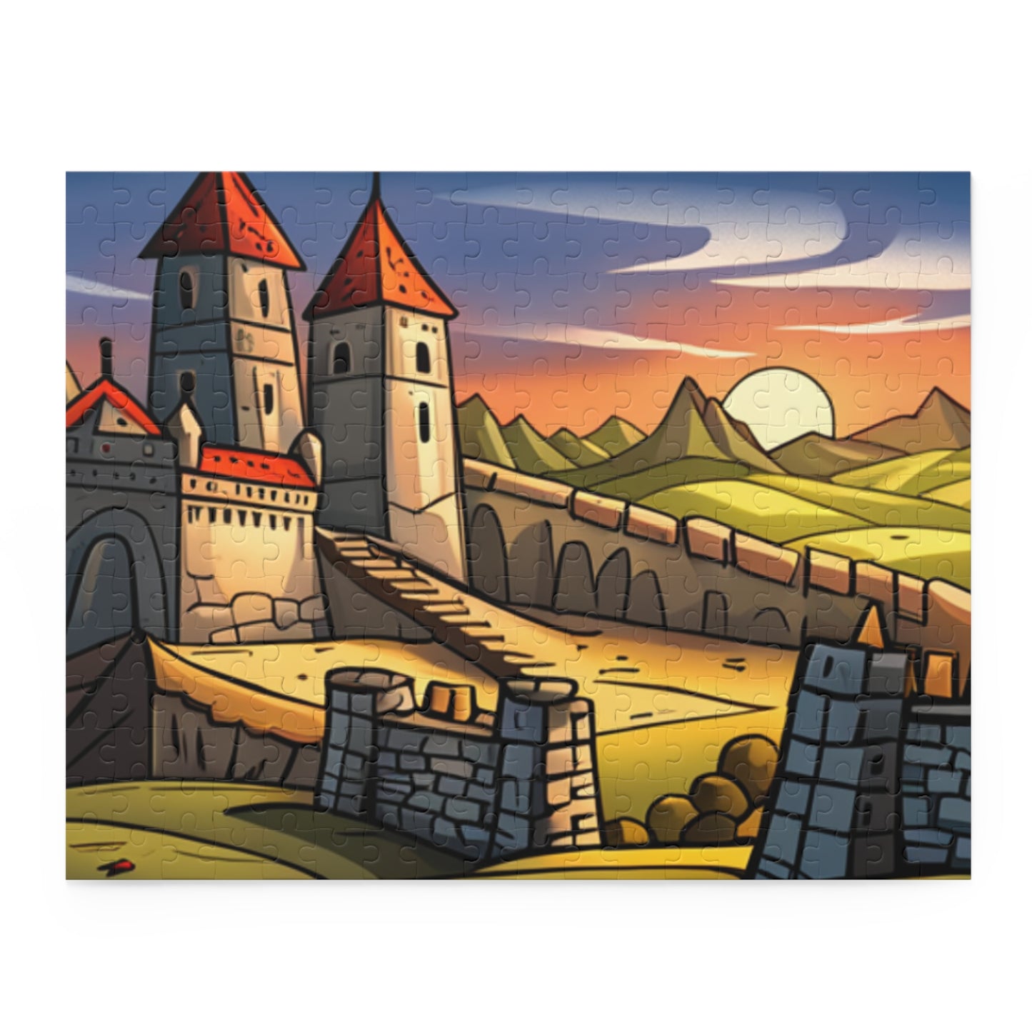 Medieval Castle Comic Concept Puzzle (120, 252, 500-Piece)