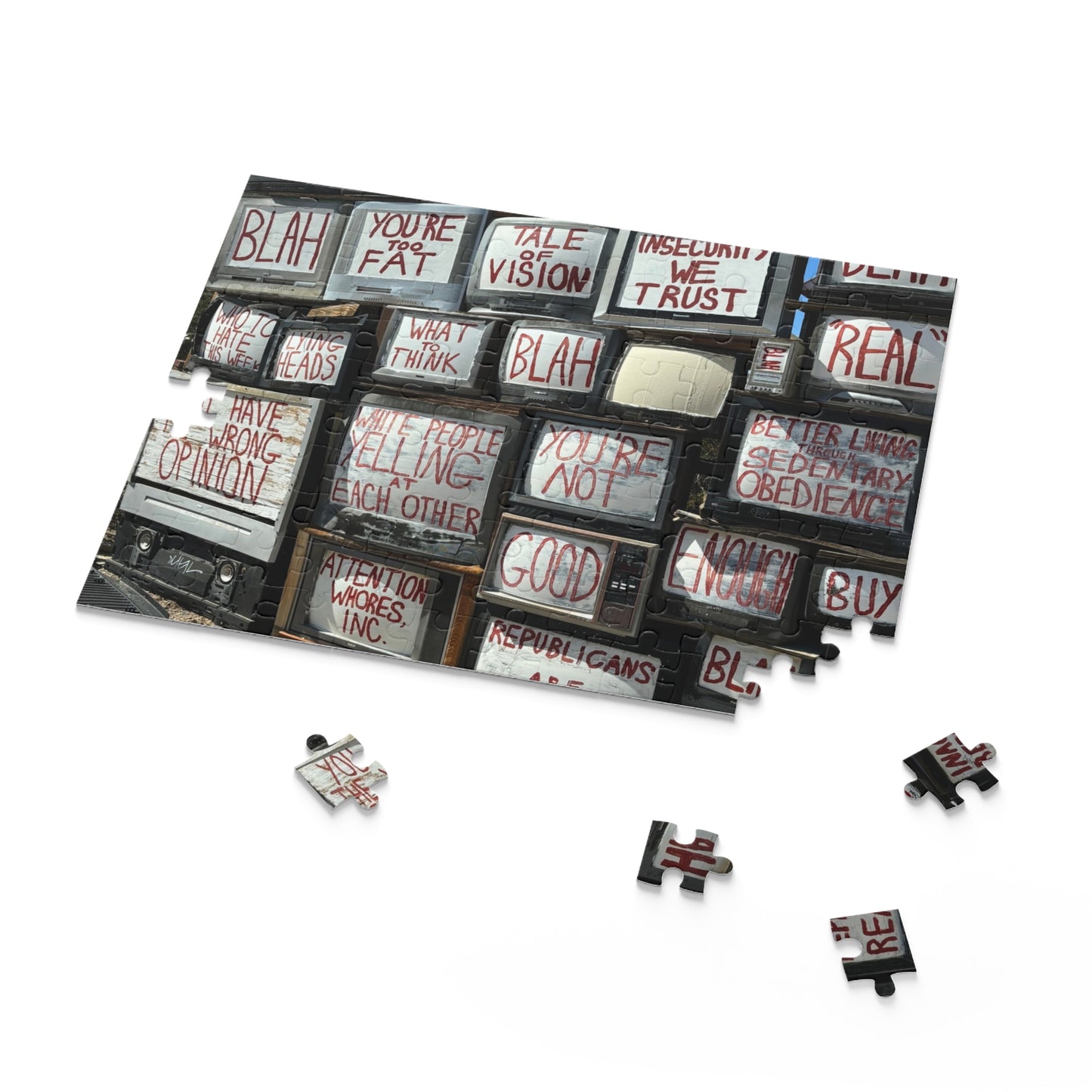 Slab City East Jesus TV Wall Puzzle (120, 252, 500-Piece)