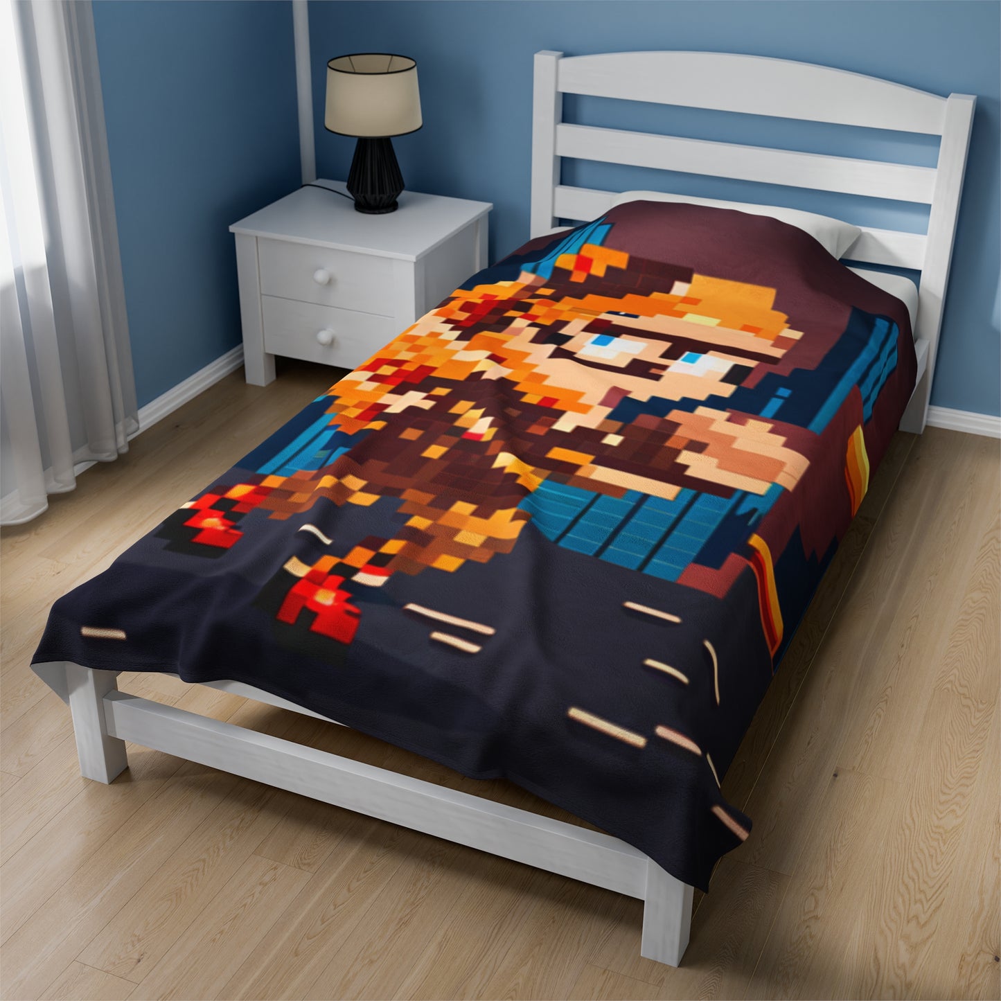 8 Bit Generic Hero Velveteen Plush Blanket