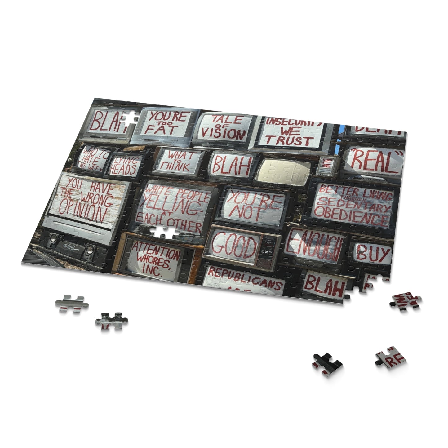 Slab City East Jesus TV Wall Puzzle (120, 252, 500-Piece)