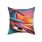 Surf Style Spun Polyester Square Pillow