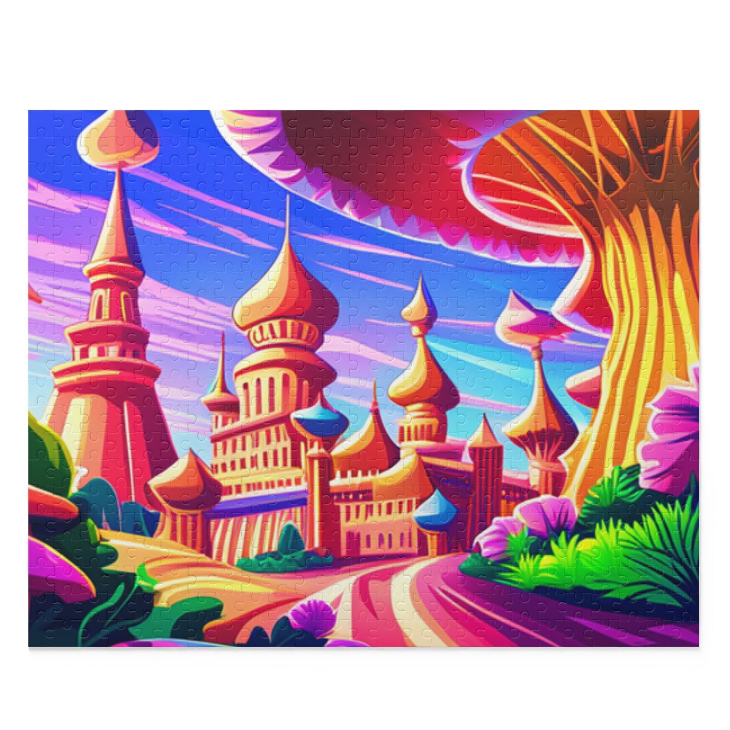 Psychedelic Mushroom Kingdom Puzzle (120, 252, 500-Piece)