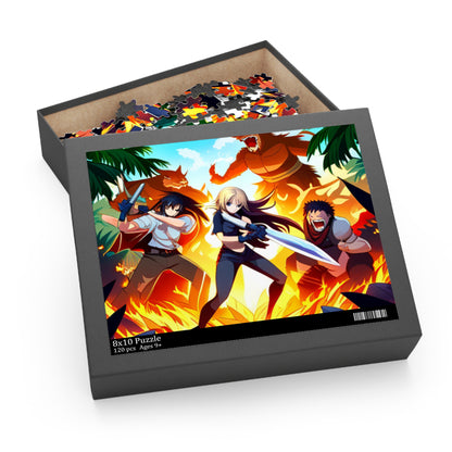 Jungle Fighters 16 Bit Style Puzzle (120, 252, 500-Piece)